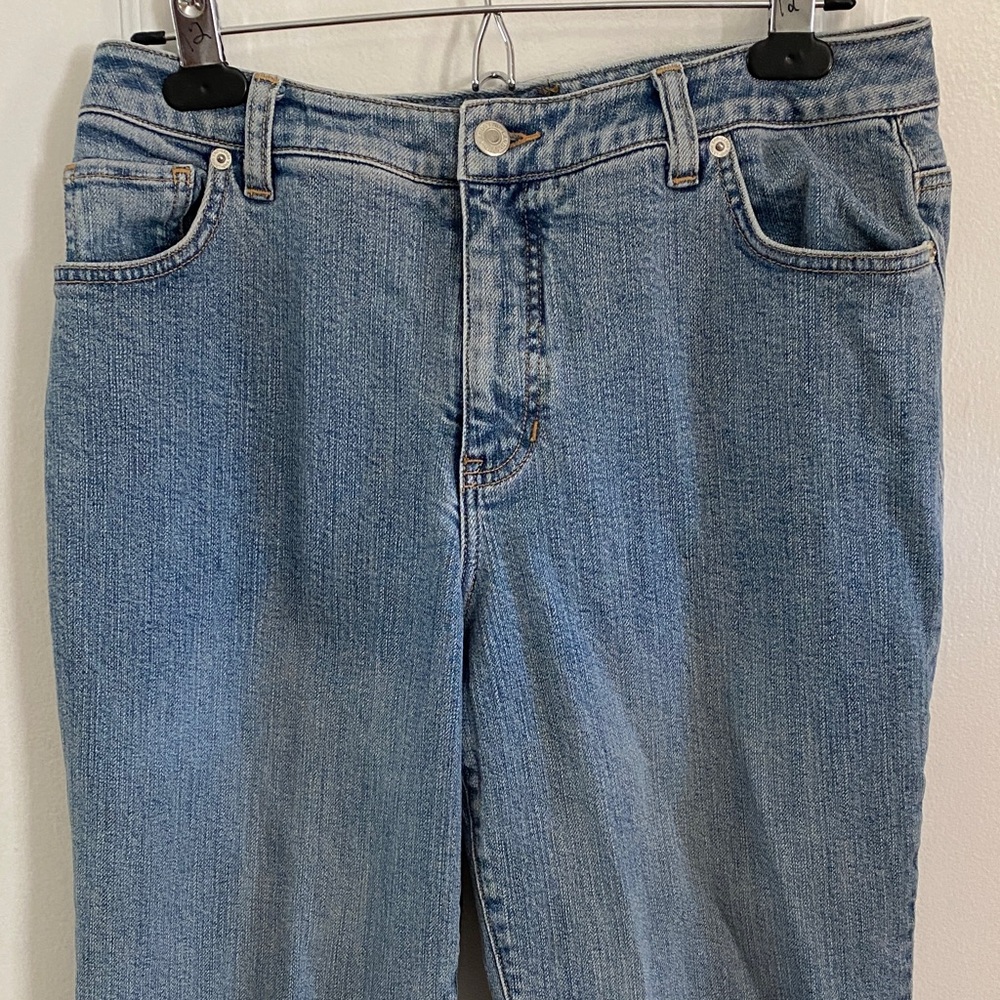 Lands' End Light Blue Straight Leg Jeans size 8
